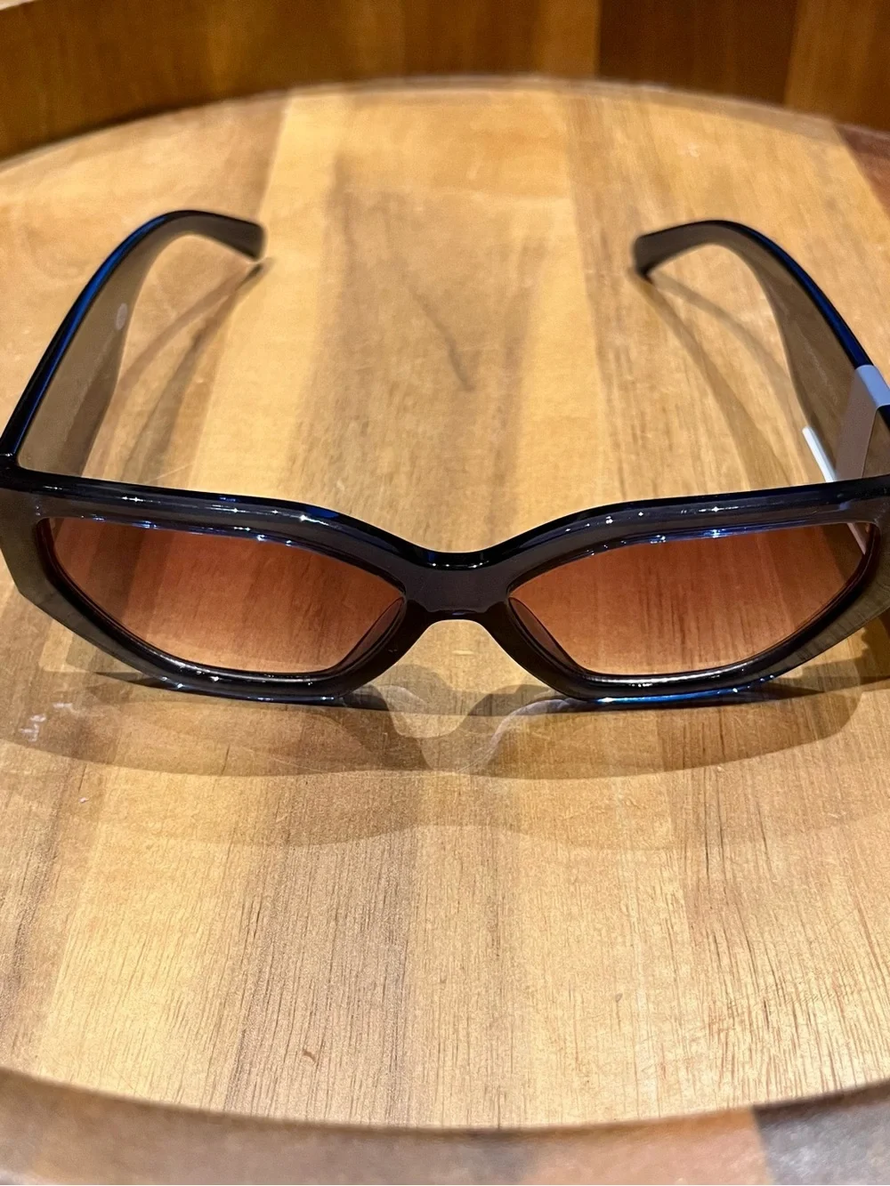 Universal Thread - Women's Blue Frame Sunglasses with Brown Lenses